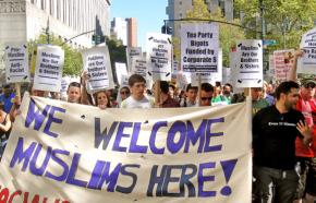 Protesters stand up to Islamophobia in New York City